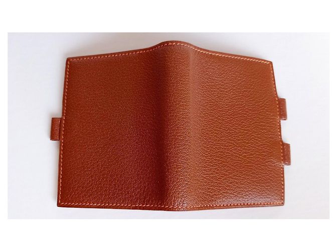 Hermès Leather Notebook Agenda Caramel - view 3