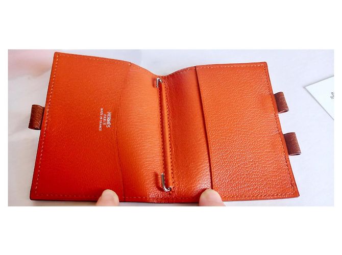 Hermès Leather Notebook Agenda Caramel - view 4