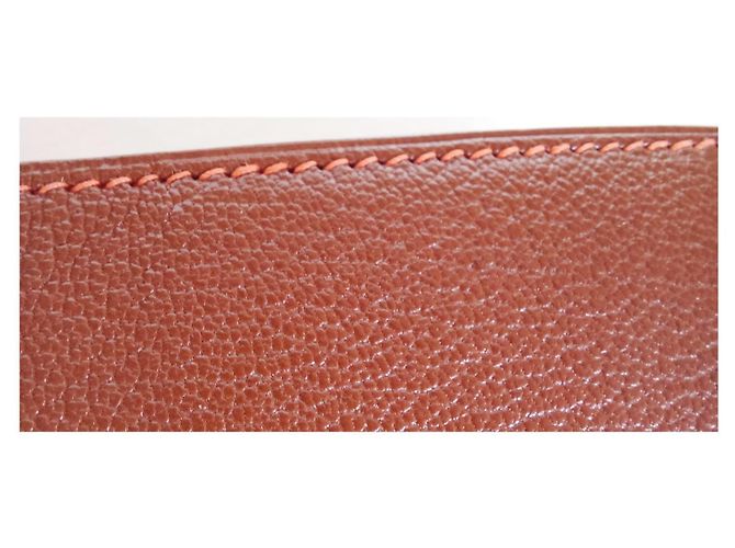 Hermès Leather Notebook Agenda Caramel - view 6
