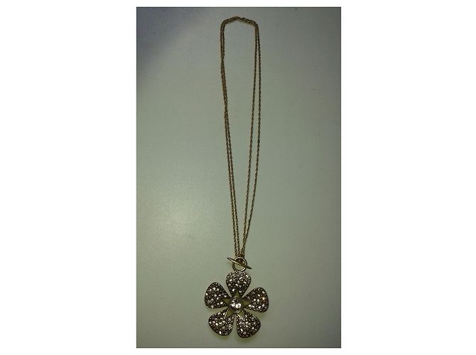 Autre Marque Collana Pilgrim Constelle in metallo bronzo oro con stella strass - vista 3