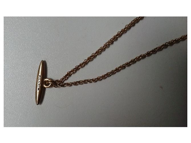 Autre Marque Collana Pilgrim Constelle in metallo bronzo oro con stella strass - vista 4
