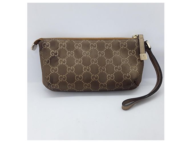 Pochette Gucci Pouch Bronzo in Tessuto - vista 2