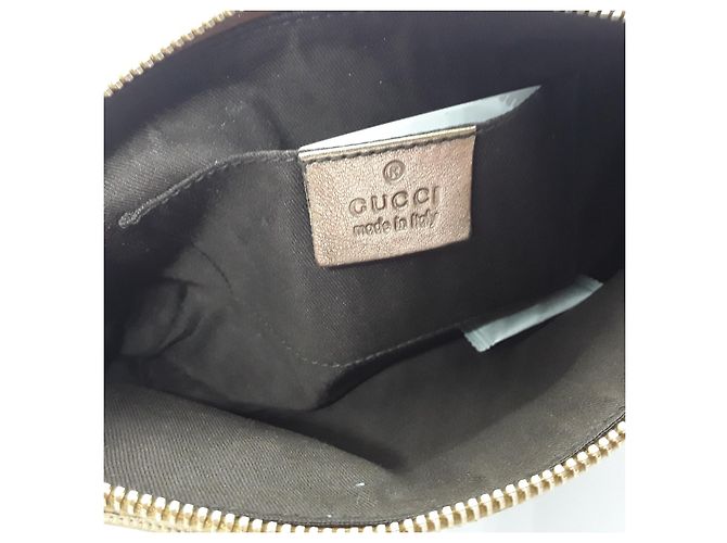 Pochette Gucci Pouch Bronzo in Tessuto - vista 3