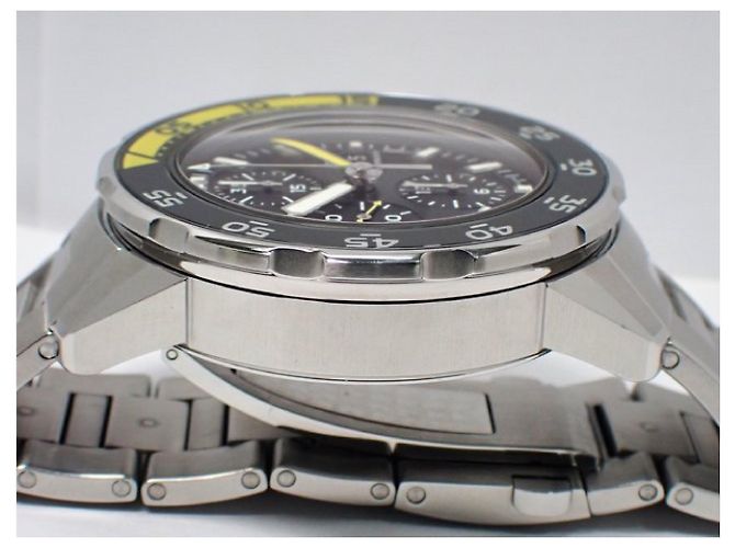 Bracciale cronografo IWC Aquatimer nero da uomo - vista 5