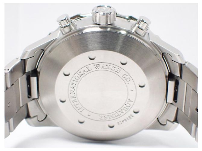 Bracciale cronografo IWC Aquatimer nero da uomo - vista 7