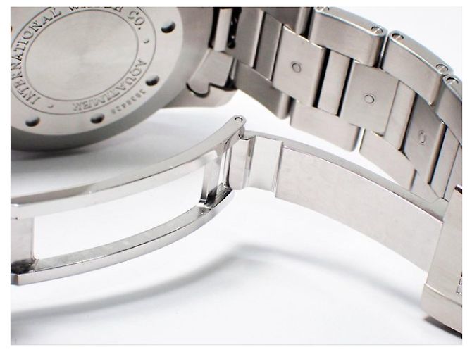 Bracciale cronografo IWC Aquatimer nero da uomo - vista 8