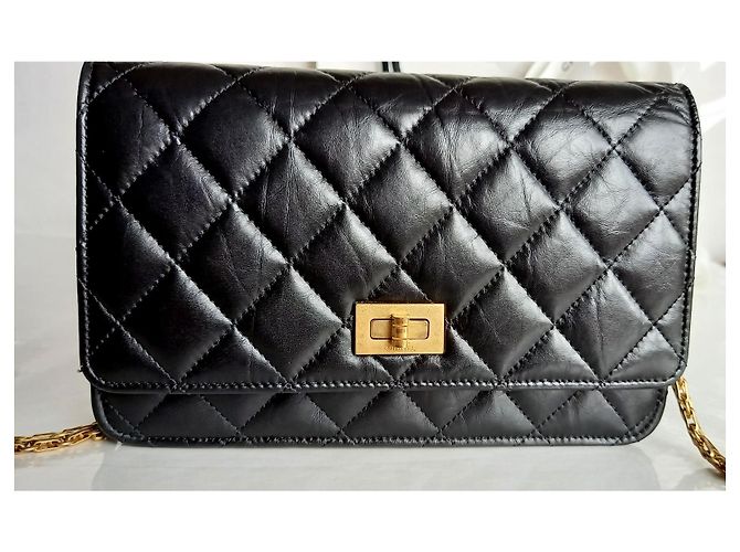Wallet On Chain Chanel Portafoglio a catena 2.55 Nero - vista 3