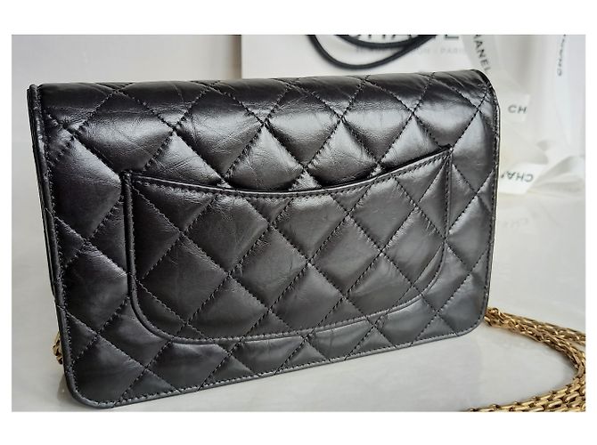 Wallet On Chain Chanel Portafoglio a catena 2.55 Nero - vista 8