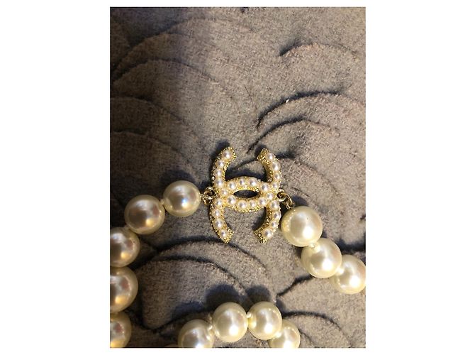 Chanel Collares largos Blanco - vista 5