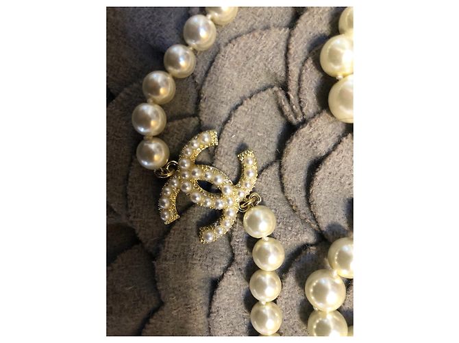 Chanel Collares largos Blanco - vista 6