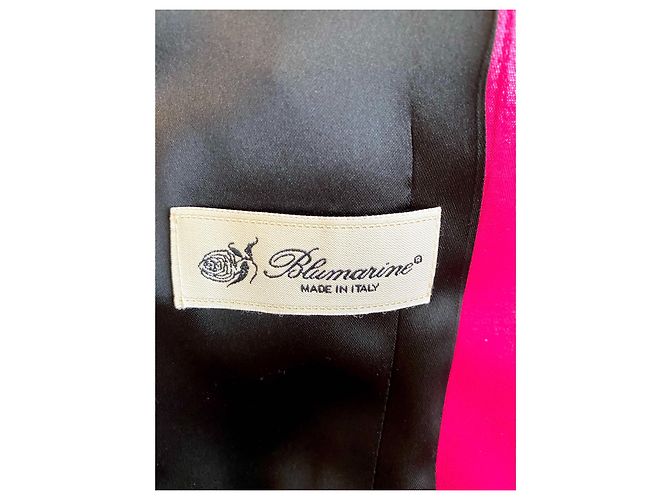 Tailleur Giacca e Gonna Blumarine Fucsia Metallizzato - vista 12