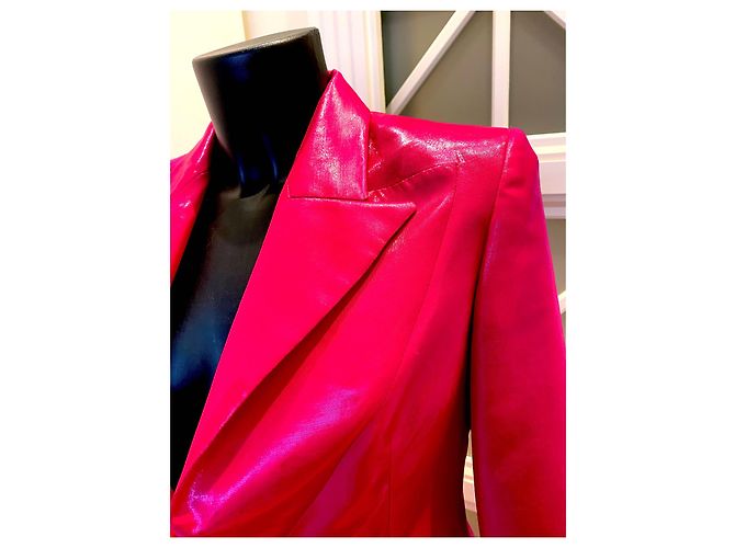 Tailleur Giacca e Gonna Blumarine Fucsia Metallizzato - vista 5