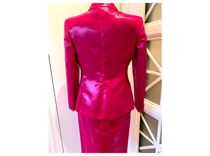 Tailleur Giacca e Gonna Blumarine Fucsia Metallizzato - vista 6