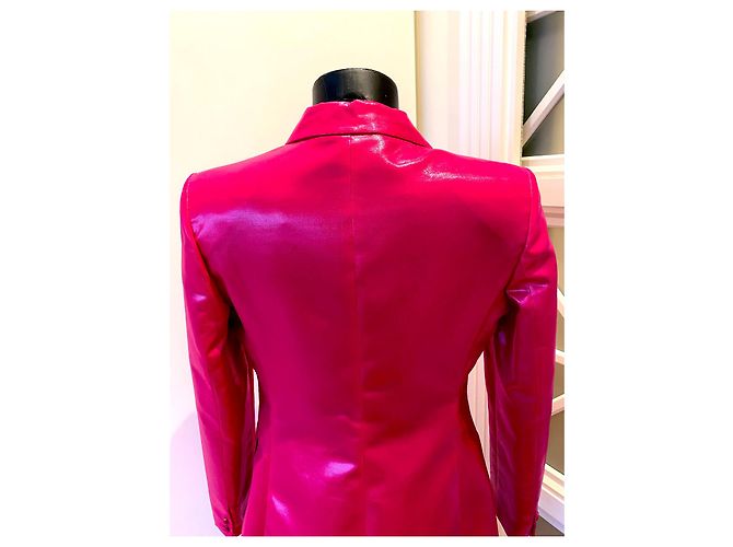 Tailleur Giacca e Gonna Blumarine Fucsia Metallizzato - vista 8
