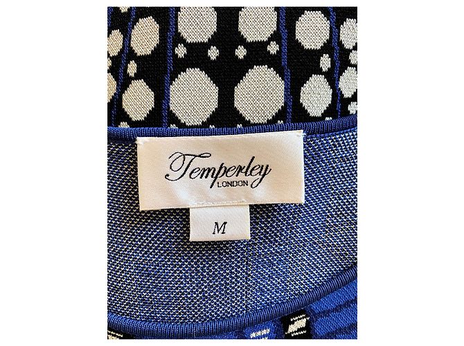 Abito Jacquard Temperley London Blu Navy Viscosa - vista 8