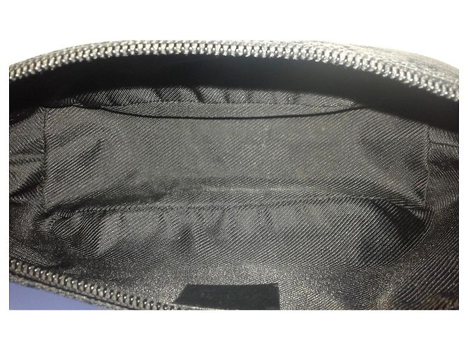 Borsa a tracolla Gucci in tela nera Nero - vista 6
