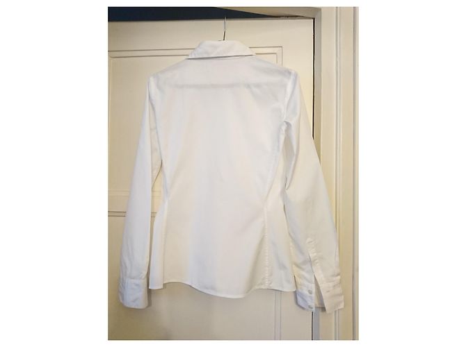 Camisa Gucci de algodón blanco con detalles plisados - vista 2