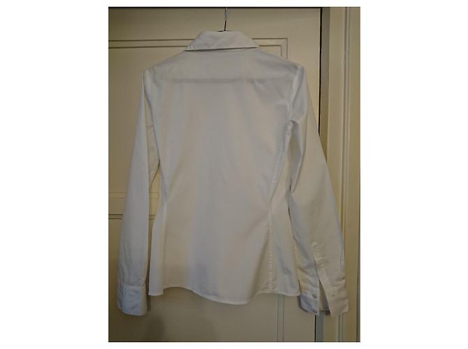 Camisa Gucci de algodón blanco con detalles plisados - vista 5