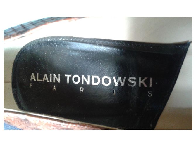 Autre Marque Alain Tondowski Python Heels Brown - view 5