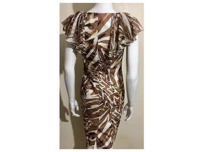 Basler, atemberaubend elegantes Kleid Braun Roh - Ansicht 2