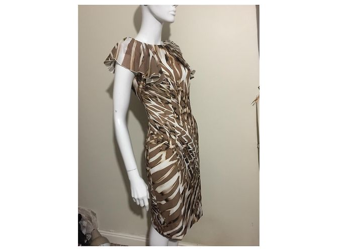 Basler, atemberaubend elegantes Kleid Braun Roh - Ansicht 3