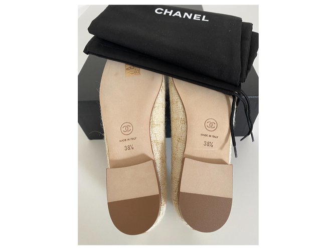 Bailarinas Chanel Multicolor Beige - vista 2