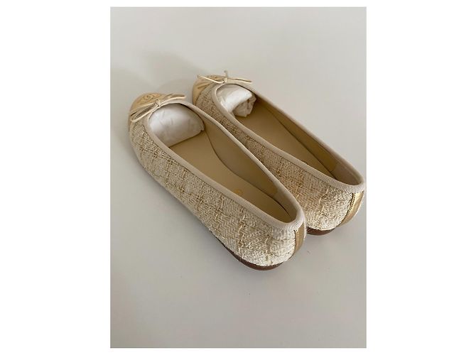 Bailarinas Chanel Multicolor Beige - vista 5