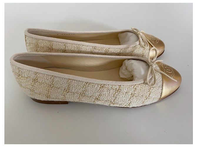 Bailarinas Chanel Multicolor Beige - vista 6