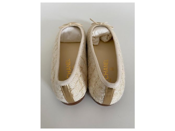 Bailarinas Chanel Multicolor Beige - vista 7