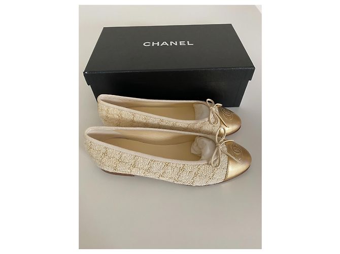 Bailarinas Chanel Multicolor Beige - vista 8