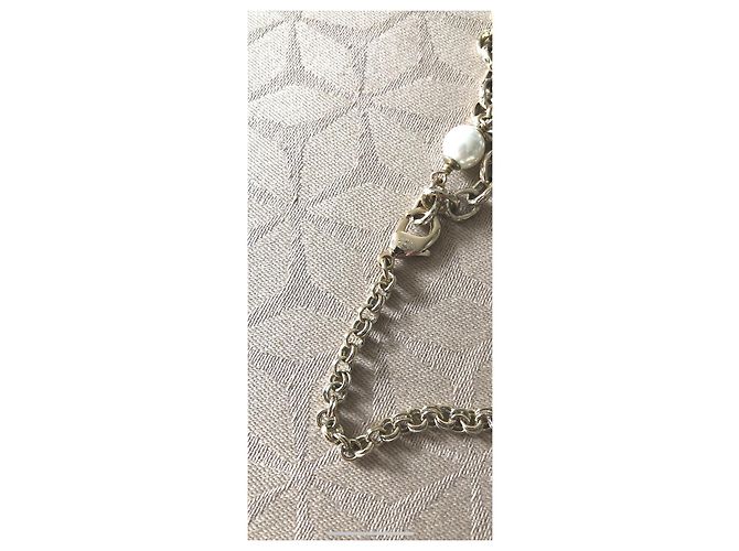 Chanel Collares largos Dorado Blanco roto - vista 7