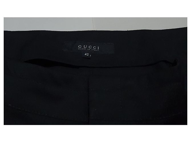 Calça Gucci de lã preta Preto - vista 6
