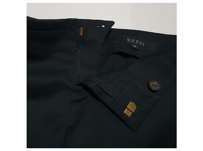 Calça Gucci de lã preta Preto - vista 8