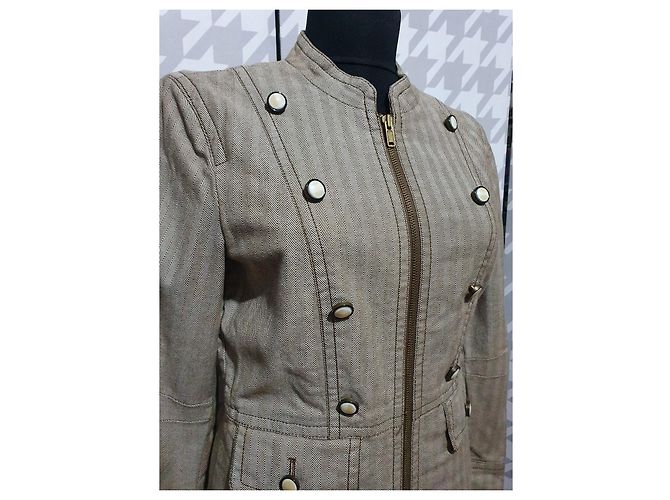 Chaqueta Marc by Marc Jacobs Beige Marrón Algodón Castaño - vista 2