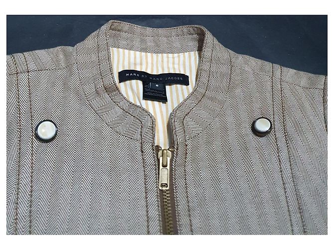 Chaqueta Marc by Marc Jacobs Beige Marrón Algodón Castaño - vista 4