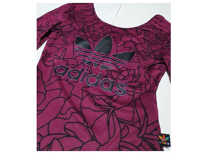 Top Adidas x Pharrell Williams Nero Viola Porpora - vista 3