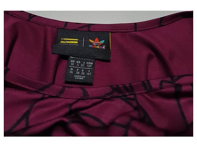 Top Adidas x Pharrell Williams Nero Viola Porpora - vista 5