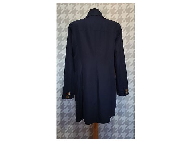 Autre Marque Blazer Lungo NVSCO Blu Lino e Cotone - vista 4