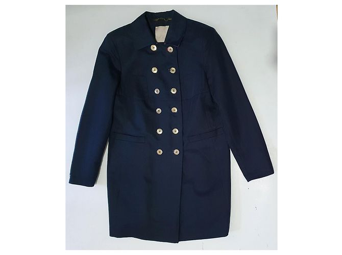 Autre Marque Blazer Lungo NVSCO Blu Lino e Cotone - vista 5