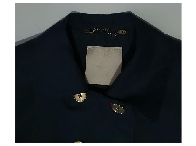 Autre Marque Blazer Lungo NVSCO Blu Lino e Cotone - vista 6