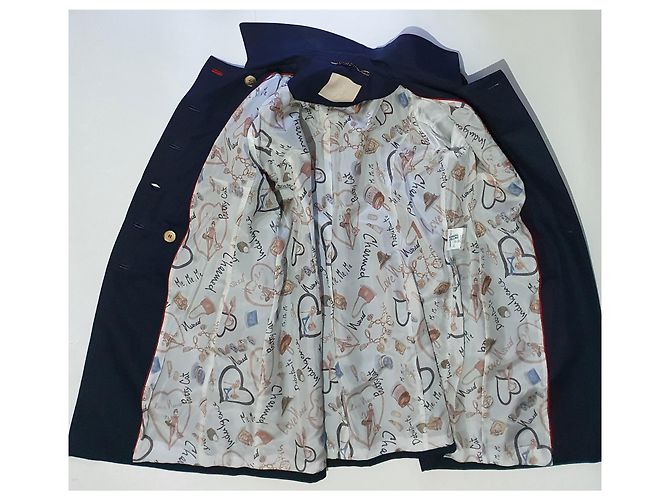 Autre Marque Blazer Lungo NVSCO Blu Lino e Cotone - vista 7