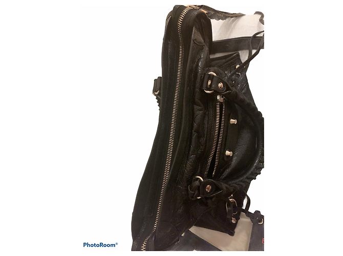 Borsa Balenciaga City in pelle nera Nero - vista 6
