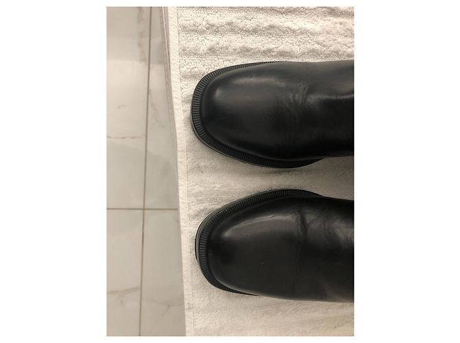 Botas Chanel Cavaliere de piel negra Negro - vista 2