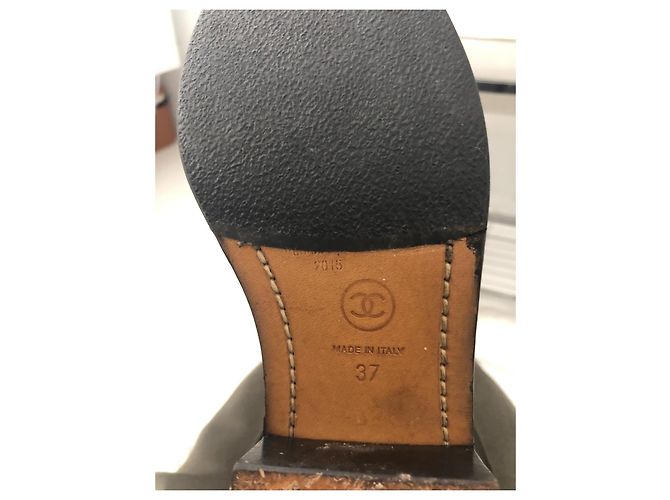 Botas Chanel Cavaliere de piel negra Negro - vista 3