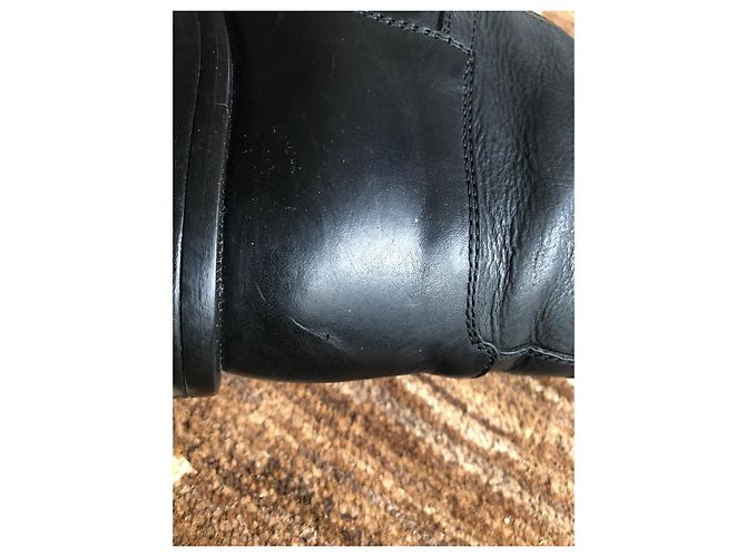 Botas Chanel Cavaliere de piel negra Negro - vista 4