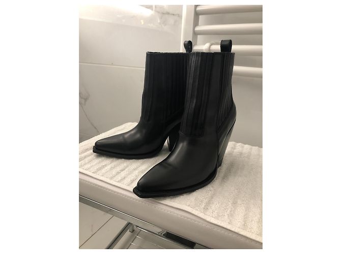 Stivaletti Valentino Santia in pelle nera Nero - vista 2