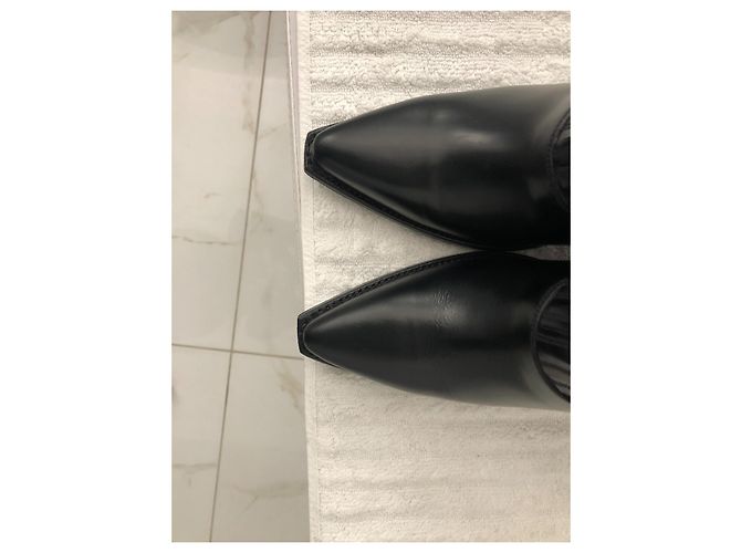 Stivaletti Valentino Santia in pelle nera Nero - vista 3