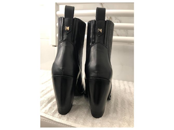 Stivaletti Valentino Santia in pelle nera Nero - vista 4