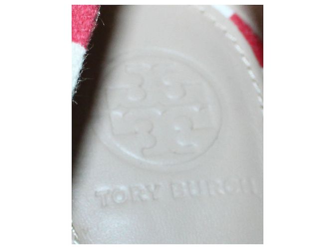 Tory Burch Floral Print Red Espadrilles Wedges - view 6