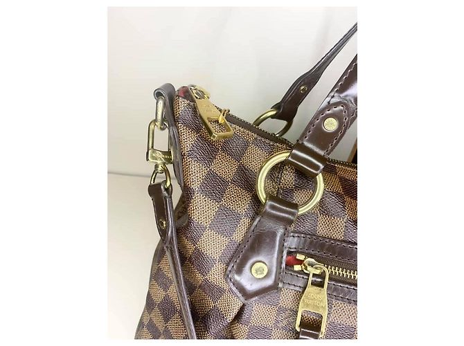 Rivoli Louis Vuitton Evora MM Damier Ebene Borsa in pelle - vista 3